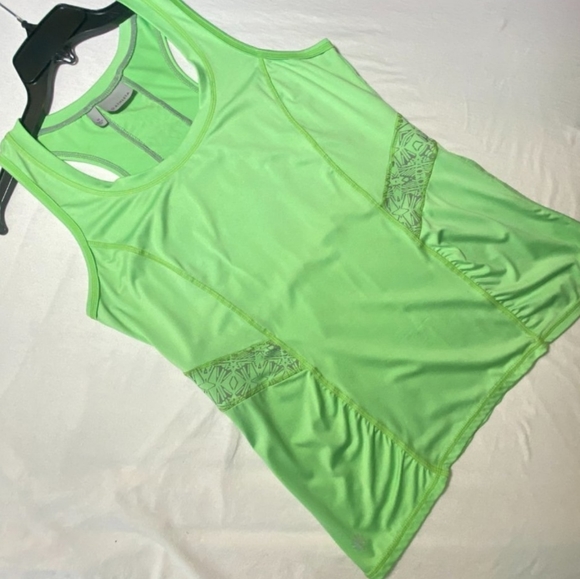 Athleta reflective mint green athletic Racerback Tank Top - Picture 3 of 6
